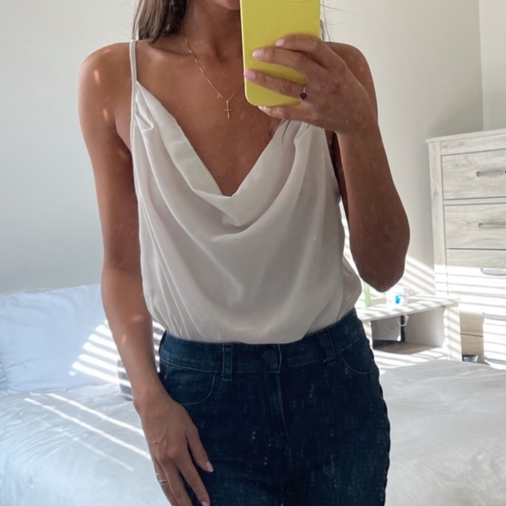 Women Missguided Cowl neck Bodysuit Size 6 in New with Tag Condition - Picture 7 of 10